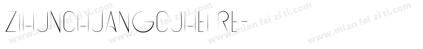 zihunchuangcuhei Re字体转换